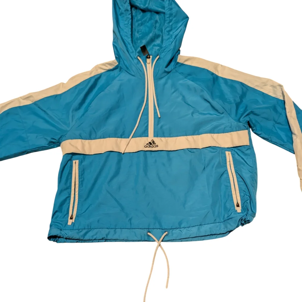 Adidas ID Windbreaker Half Zip‎ Cropped Pullover Jacket XS - Picture 2 of 5